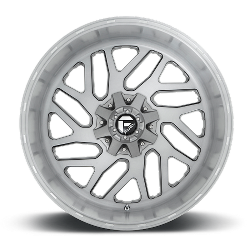 Fuel 5/6 Lug Billet Cap Gloss Brushed DDT Hub Cap