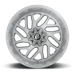 Fuel 5/6 Lug Billet Cap Gloss Brushed DDT Hub Cap