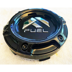 Fuel Snap-In Hub Cap Matte Black/Matte Black for Large Bore (3.94")