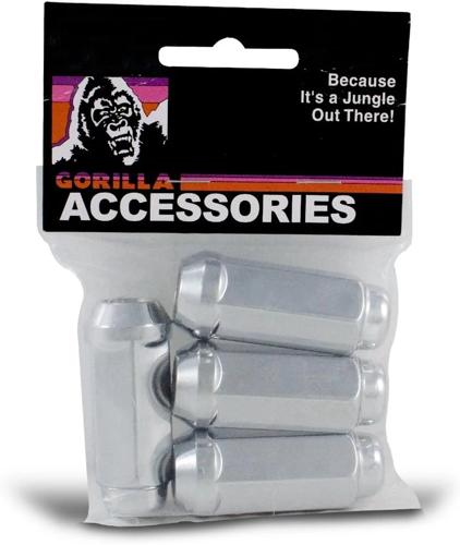 Gorilla Automotive Bulge XL Lug Nut 13/16" 14-1.50 Chrome Bag