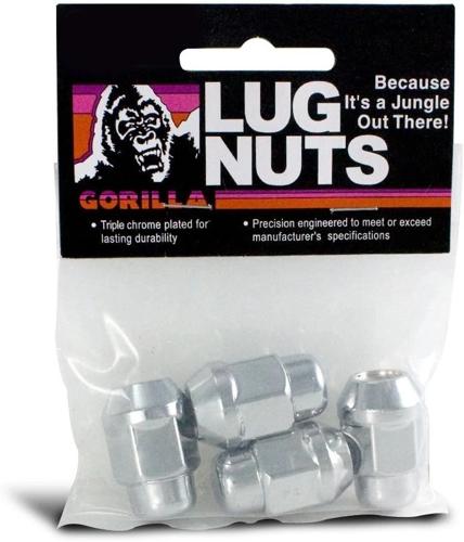 Gorilla Automotive Bulge HT Lug Nut 13/16" 1/2 Chrome Bag
