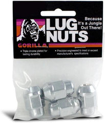 Gorilla Automotive Bulge HT Lug Nut 13/16" 1/2 Chrome Bag