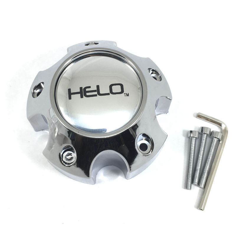 HELO Chrome Small 5 Lug Hub Cap
