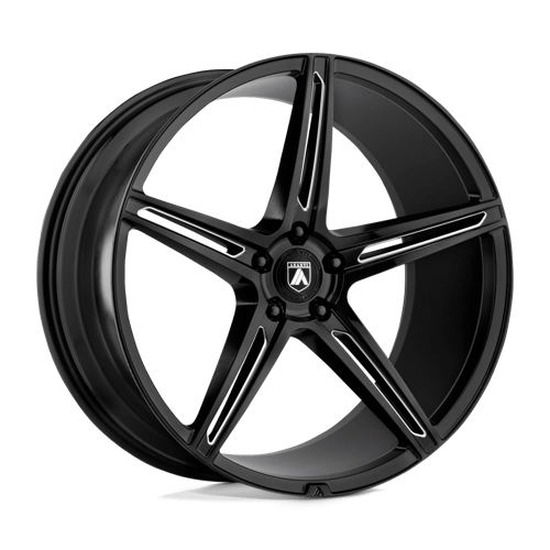 Asanti Black 22x9 022 GLOSS BLACK MILLED +32mm