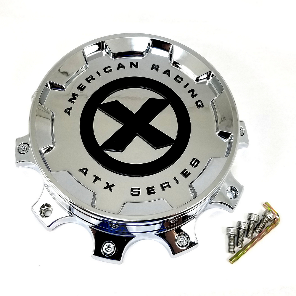 ATX Chrome Front Screw-On Hub Cap