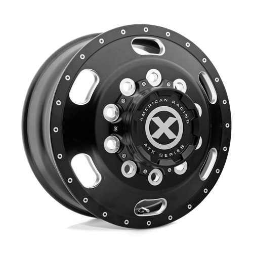 ATX 5x8 402 SATIN BLACK MILLED - FRONT +145mm