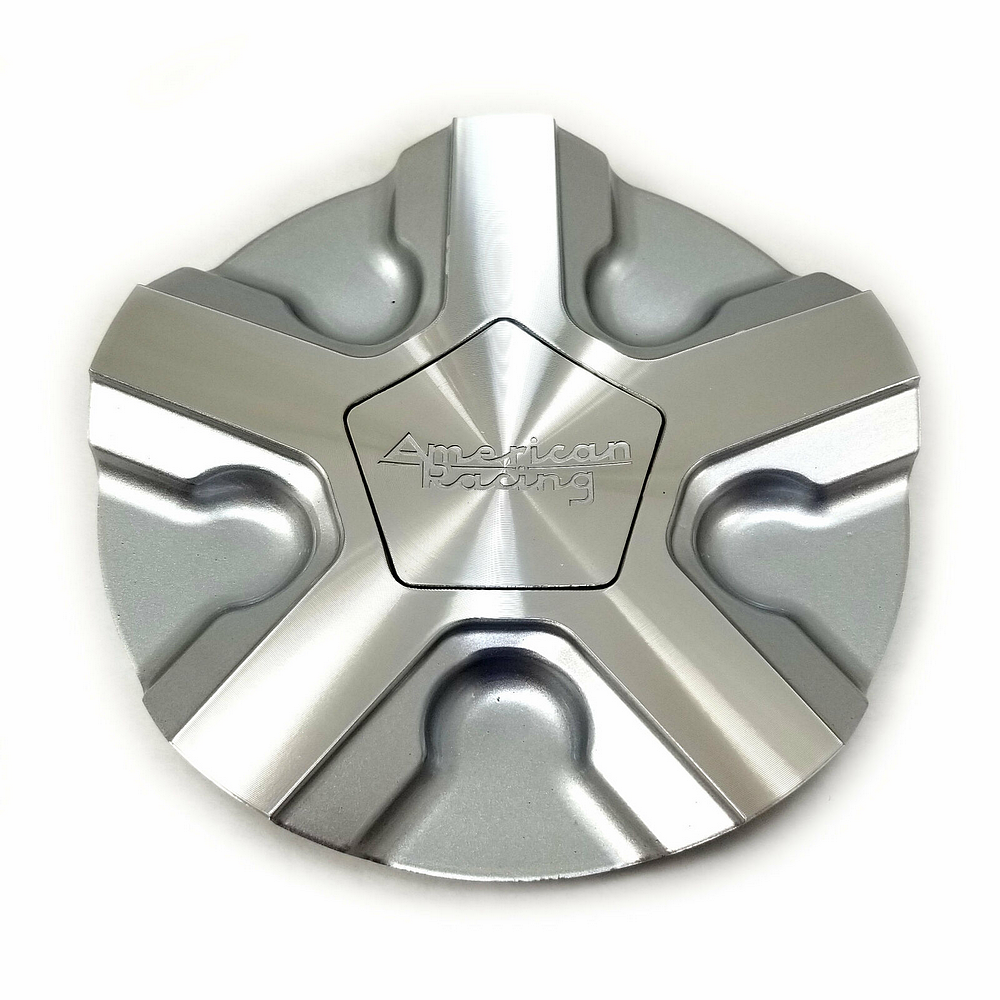 American Racing AR921 Silver Machined Snap-In Cap