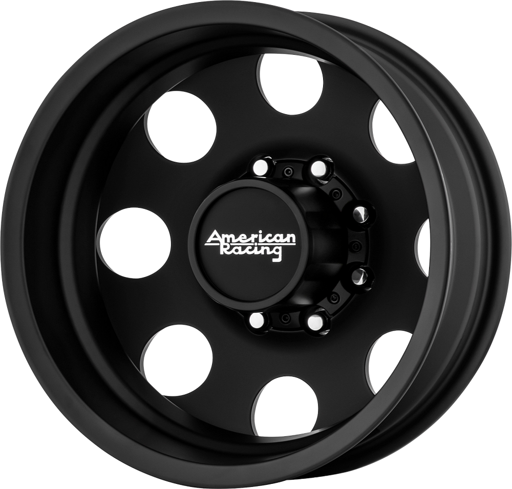 American Racing Satin Black 8x6.5/170 Dually Front Cap