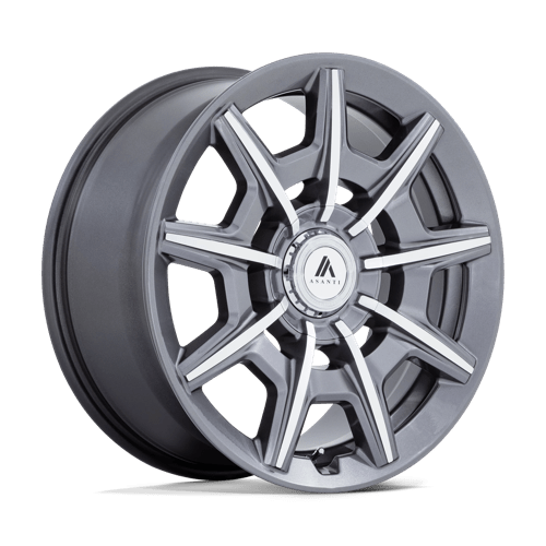 Asanti Black 22x9 041 GLOSS ANTHRACITE BRIGHT MACH +38mm