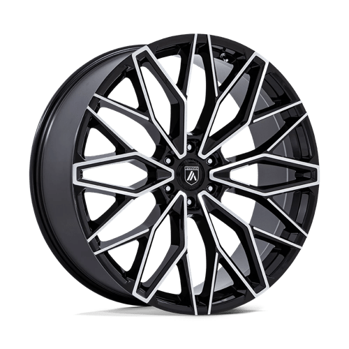 Asanti Black 22x9 050 GLOSS BLACK W/ MACHINED FACE +25mm