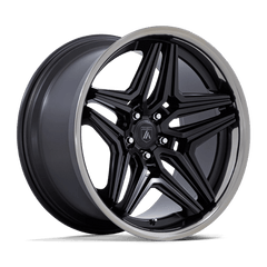 Asanti Black 22x9 046 SATIN BLACK W/ DDT LIP +15mm