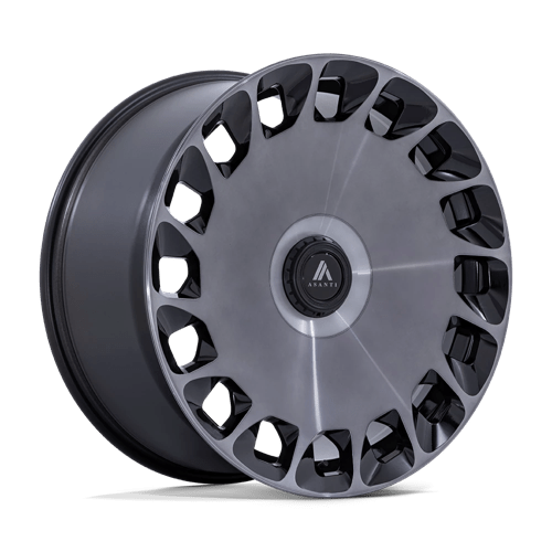 Asanti Black 22x9 045 GLOSS BLACK MACHINED FC W/ DDT +27mm
