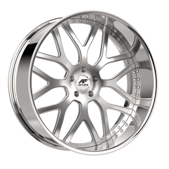 Amani Forged 28x9 Allora Brush Center Chrome Lip 15mm