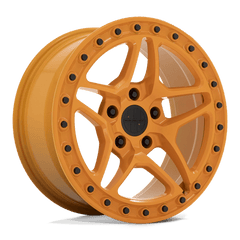 Victor Equipment 17x8 BRG GLOSS ORANGE W/ BLACK BOLTS +20mm