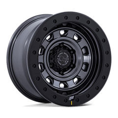 Black Rhino Hard Alloys 17x9 023 MATTE GUNMETAL W/ BLACK ROCK GUARD +-12mm