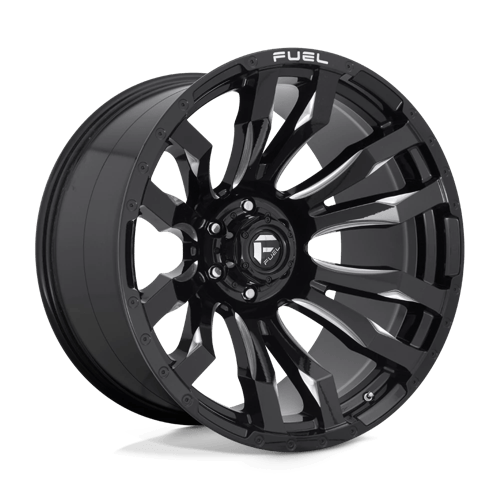 Fuel 1PC 22x12 673 GLOSS BLACK MILLED +-44mm