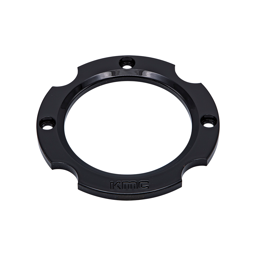 KMC Powersports Anodized Satin Black 5X4.5 Cap Ring