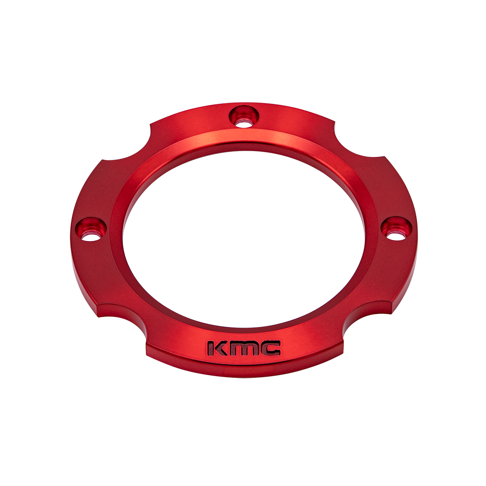 KMC Powersports Anodized Red 4X137 Cap Ring