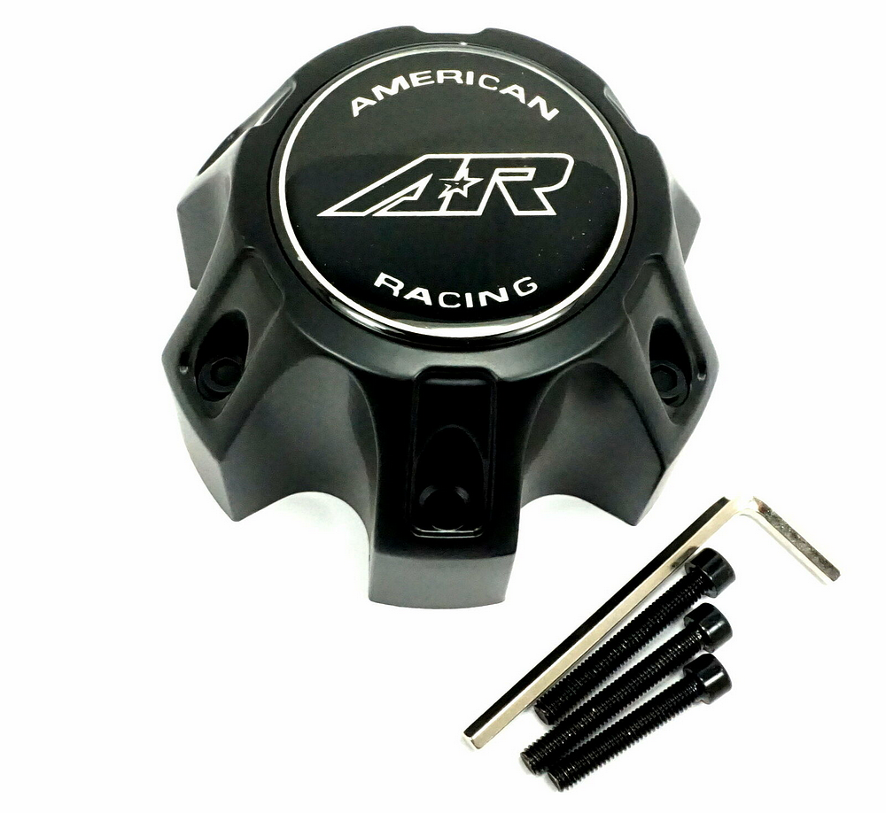 American Racing Satin Black 6X4.5 Cap