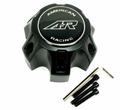 American Racing Satin Black 6X4.5 Cap