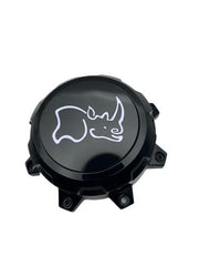 Black Rhino  8/165/170 Gloss Black Rhino Head Cap