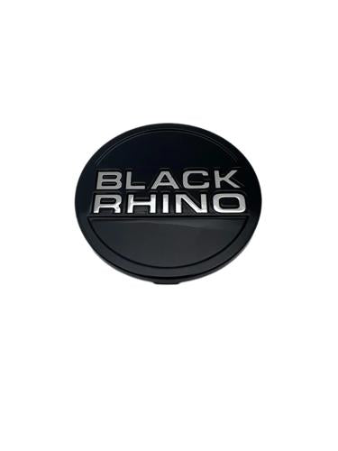 Black Rhino  Gloss Black Pop-In Cap with Chrome Letters CRL