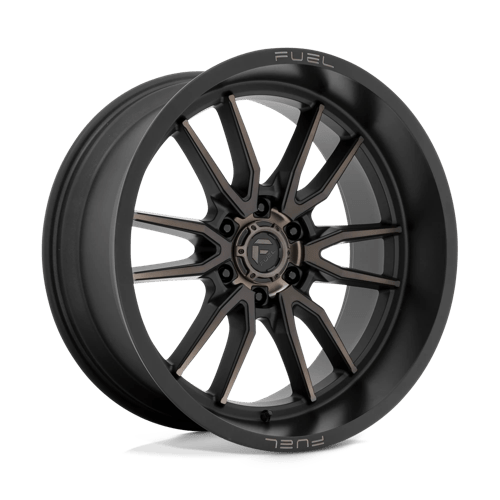 Fuel 1PC 22x10 762 MATTE BLACK DOUBLE DARK TINT +-18mm