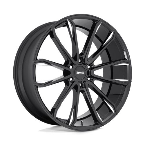 DUB 1PC 24x10 252 GLOSS BLACK MILLED +30mm