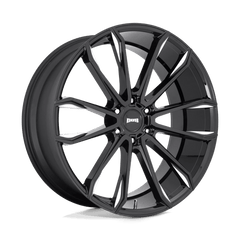 DUB 1PC 24x10 252 GLOSS BLACK MILLED +30mm