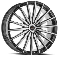 Cavallo 20x8.5 CLV-34 Gloss Black & Machined +38mm