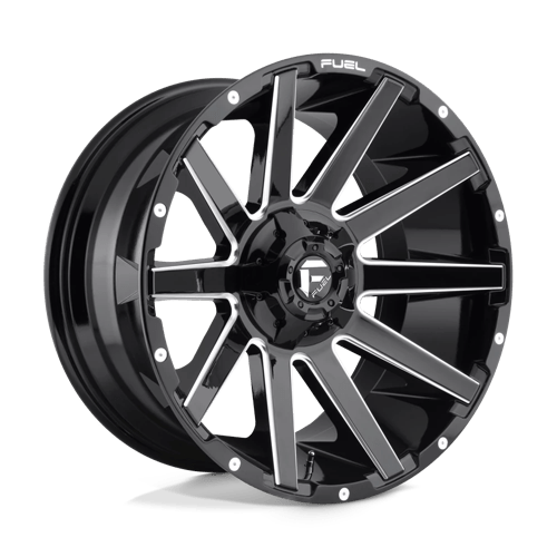 Fuel 1PC 22x10 615 GLOSS BLACK MILLED +-18mm