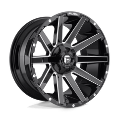 Fuel 1PC 22x10 615 GLOSS BLACK MILLED +-18mm