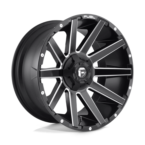 Fuel 1PC 22x12 616 MATTE BLACK MILLED +-44mm