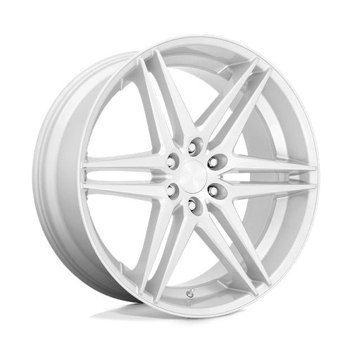 DUB 1PC 24x10 270 SILVER W/ BRUSHED FACE +25mm
