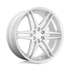 DUB 1PC 24x10 270 SILVER W/ BRUSHED FACE +25mm