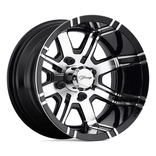 Fairway Alloys 12x7 119 MACHINED GLOSS BLACK +-40mm