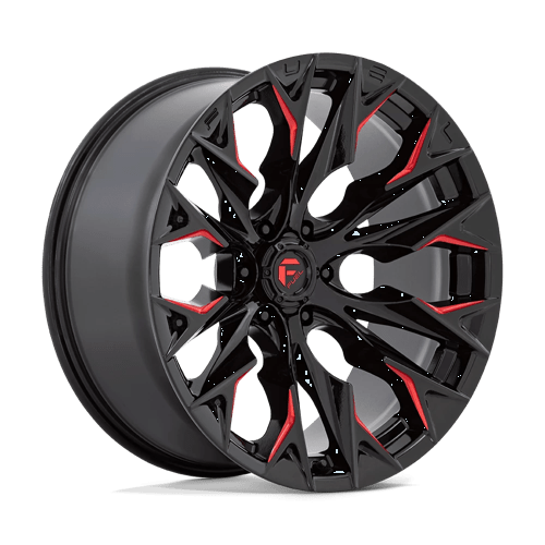 Fuel 1PC 22x10 823 GLOSS BLACK MILLED W/ CANDY RED +-18mm