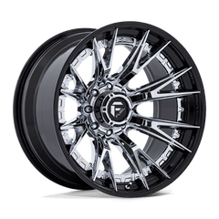 Fuel 1PC 22x12 402 CHROME W/ GLOSS BLACK LIP +-44mm
