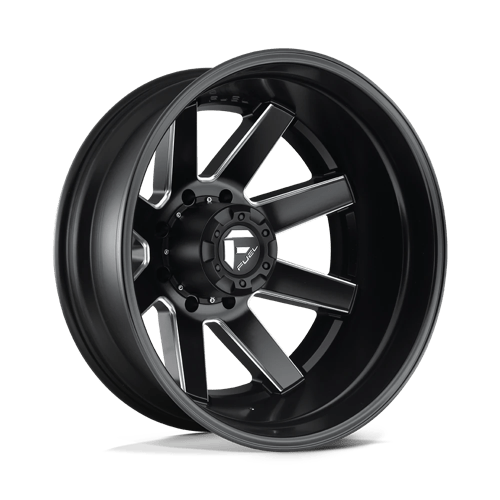 Fuel 1PC 24x8 538 MATTE BLACK MILLED +-227mm