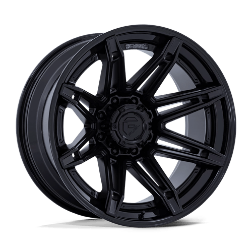 Fuel 1PC 22x10 401 MATTE BLACK W/ GLOSS BLACK LIP +-18mm