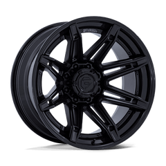 Fuel 1PC 22x10 401 MATTE BLACK W/ GLOSS BLACK LIP +-18mm