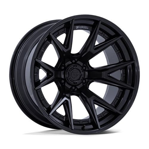 Fuel 1PC 22x12 402 MATTE BLACK W/ GLOSS BLACK LIP +-44mm