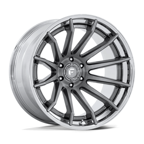 Fuel 1PC 22x10 403 PLATINUM W/ CHROME LIP +-18mm