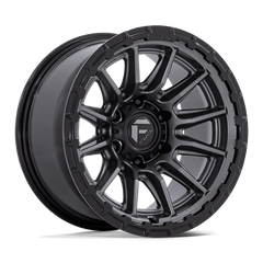 Fuel 1PC 22x9 866 MATTE GUNMETAL W/ GLOSS BLACK LIP +20mm