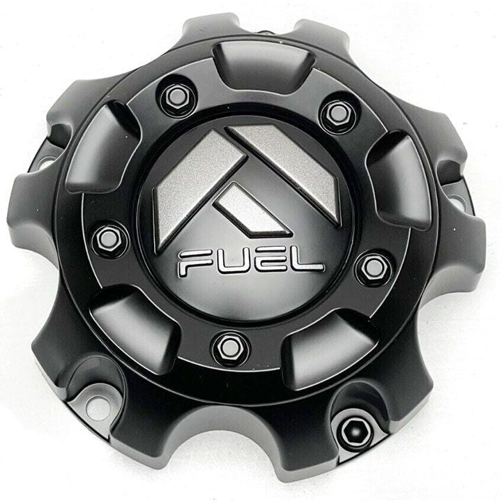 Fuel Cap Bolt-On Matte Black with Gloss Matte Titanium - 8X6.5 Hub Cap