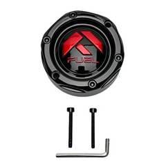 Fuel Bolt-On Hub Cap Gloss Black/Red for 5X135/5.5