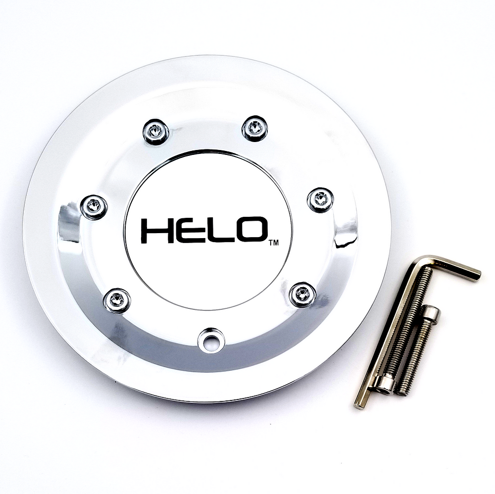 Helo HE912 Cap Bolt-On (Chrome/Gloss Black/Chrome) - All PCD