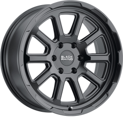 Black Rhino 17x9 Chase Matte Black +12mm