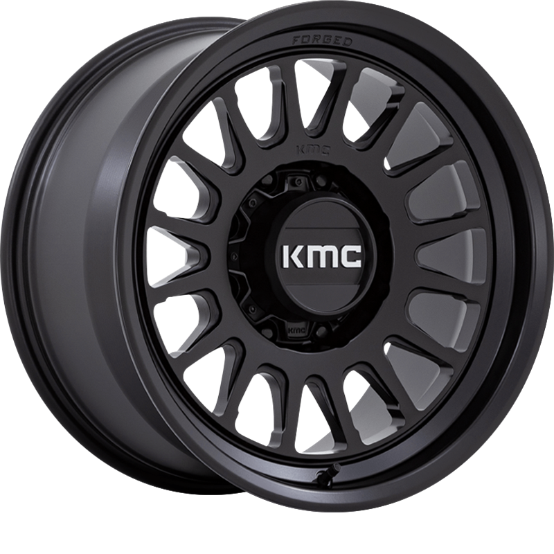 KMC 17x8.5 KM447 Impact Forged Monoblock Satin Black -10mm