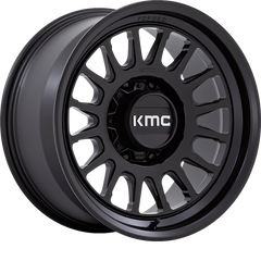 KMC 17x8.5 KM447 Impact Forged Monoblock Satin Black -10mm